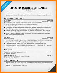 Video Resume Examples   Best Template Collection