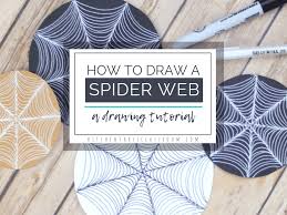 how to draw a spider web a drawing