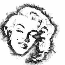 Marilyn Monroe Black And White Wall Art