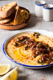 greek fava with caramelised onions