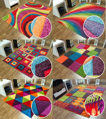 modern rug mat candy funky colour thick