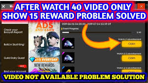 Free fire is a battle royale mobile game that was released back in 2017. How To Solve Free Fire Ads Reward Problem Video Is Not Available Problem Solution Youtube