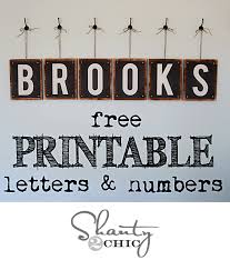 Well, when it comes to doing cut out letters, we can determine that this is the activity when we make a form of the letter that is cut based on the shape of the letter on a piece of paper. Free Printable Letters Numbers Shanty 2 Chic