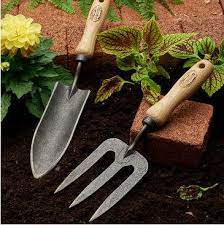 Forged Garden Hand Fork Transplant Trowel