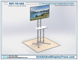 Maybe you would like to learn more about one of these? T4 102 Portable Led Tv Stand And Flatscreen Monitor Stand Portable Tv Stand With Mount For Trade Shows Exhibit Display Truss