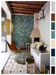 The colour combination in your bedroom walls are a direct reflection of your family's personality, choosing and creating the a dark wood makeover with this combination will heighten the aesthetic level of your bedroom. Moroccan Cozy Palette Traditional Interior Design Living Room Color Schemes Living Room Interior