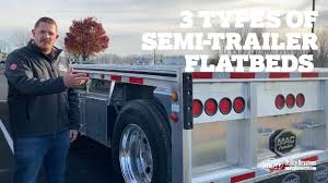 3 types of semi trailer flatbeds