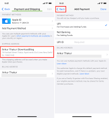 apple id shipping and billing address