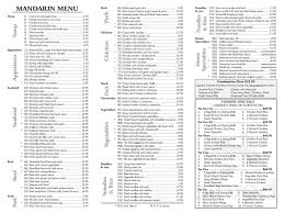 mandarin ogilvie restaurant menu in