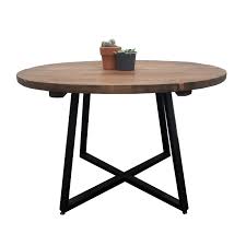 Round Tapered X Frame Dining Table