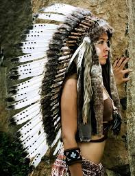 native american women and head dresses