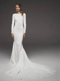 Bateau Neckline Long Sleeve Simply Elegant Wedding Dress Kleinfeld