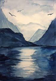 image result for watercolor one color