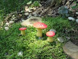 Fairy Garden Mushroom Table And Chairs
