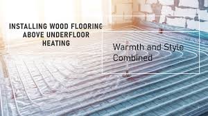 ing wood flooring above underfloor
