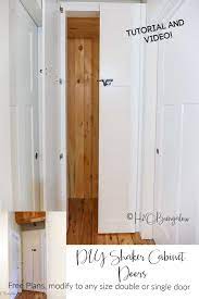 how to make shaker cabinet doors