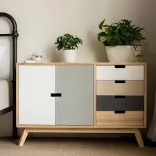 simple modern bedroom storage