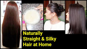 naturally straight silky hair