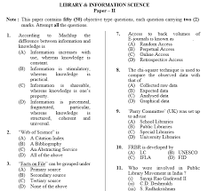 ugc net library science solved question