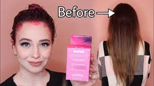 dying brown hair pink without bleach