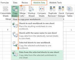 in excel merge multiple sheets