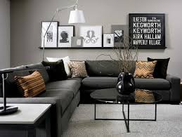 An open living room decorated with a minimalist canvas. Gray Living Room Ideas Color Combinations Furniture And Decoration
