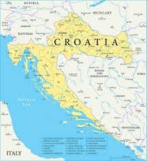 El mapa de satélite y el mapa de carreteras de croacia. Mapas De Croacia Politicos Fisicos Turisticos Para Descargar E Imprimir