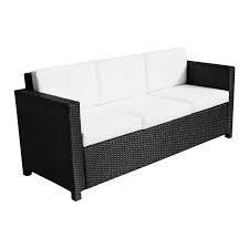 Outsunny 3 Seater Rattan Garden Sofa