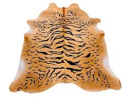 tiger print cowhide rug cowhide rugs