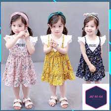 Thời trang trẻ em ❤️ HÀNG ĐẸP ❤️ FREESHIP ❤️ Váy hoa nhí Bé gái VHN502805.1  ❤️ Phong cách Hàn Quốc ❤️ Cotton - Đầm bé gái