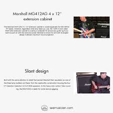 marshall mg412ag gold series 120 watts