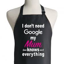 I Don't Need Google My Mum Knows Everything Apron | DadShop