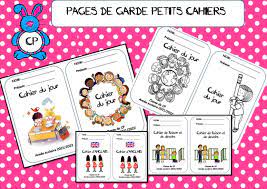 Page De Garde Cahier Cp Modifiable - PAGES DE GARDE PETITS ET GRANDS CAHIERS - La classe de Corinne