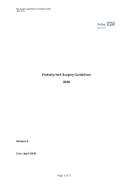 nail surgery guidelines torbay care trust