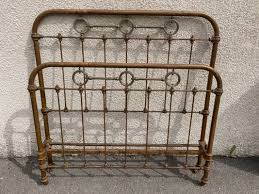 Bed Frame In Wrought Iron And Brass