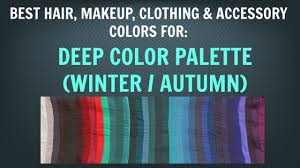 deep winter deep autumn color palette