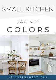 kitchen cabinet colors for small