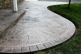 Seamless Stamped Concrete Patio With