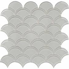 Oasis Cloud Scallop Glass Mosaic From