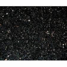 polished black galaxy granite slab for