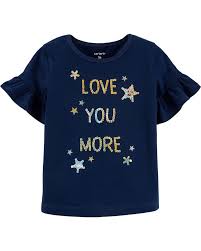 Glitter Love You More Bell Sleeve Top Skiphop Com