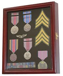 Offering a large selection of military shadow boxes. Display Case Cabinet Shadow Box For Military Medals Pins Patches Insignia Ribbons Cherry Finish Buy Online In Bosnia And Herzegovina At Bosnia Desertcart Com Productid 9575681