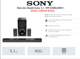 chính hãng] dàn âm thanh, loa soundbar sony 5.1 ht-s20r (400w)- bảo hành 12  tháng
