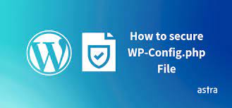 how to secure wp config php file in