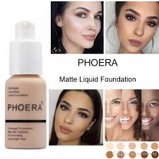Details About Phoera Foundation Concealer Full Coverage Makeup Matte Brighten Long Lasting Uk
