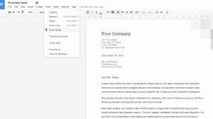 Business Letter Template Google Docs Create Letterhead Template In