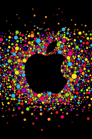 Find the best 4k iphone wallpapers on getwallpapers. Colorful Apple Logo On Black Background Hd Wallpaper