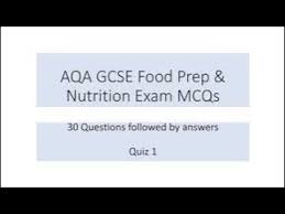 aqa gcse exam food prep nutrition