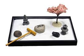 Mini Zen Garden Kit For Desk With Rake