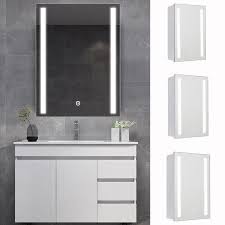 led bathroom mirror cabinet with touch